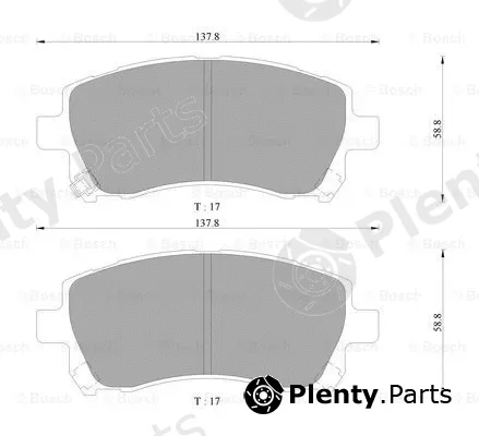 Bosch 0986AB9134 — Brake Pad Set, disc brake