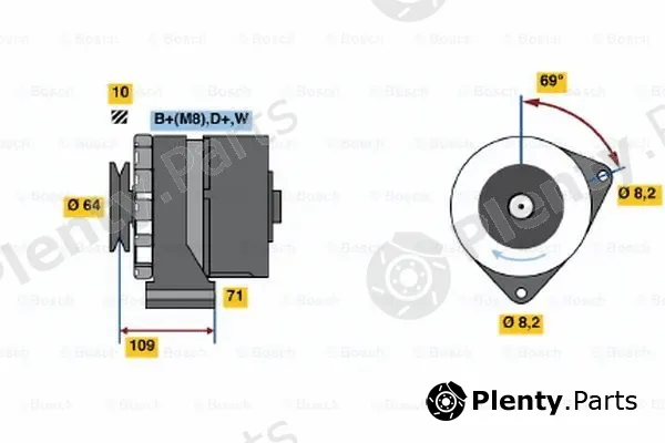Bosch 0120469997 — Alternator