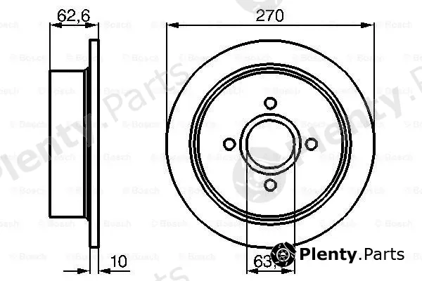 Bosch 0986478672 — Brake Disc
