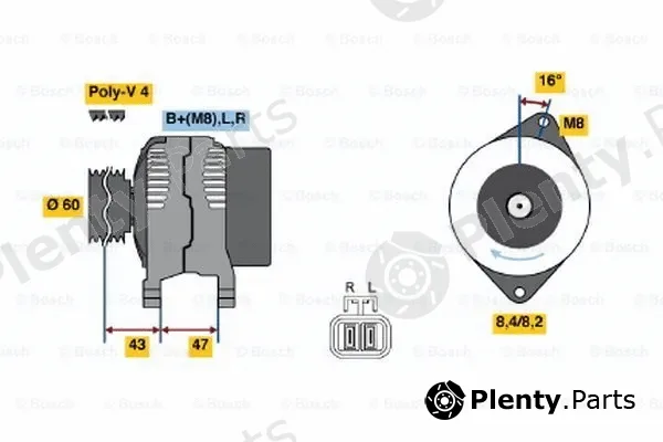 Bosch 0986049201 — Alternator