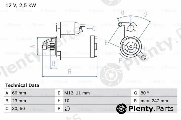 Bosch 0986025160 — Starter