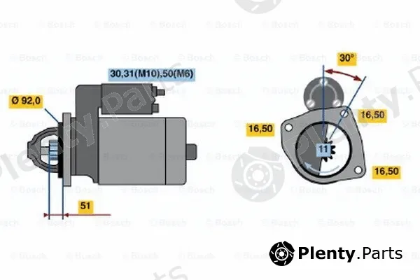 Bosch 0001371018 — Starter