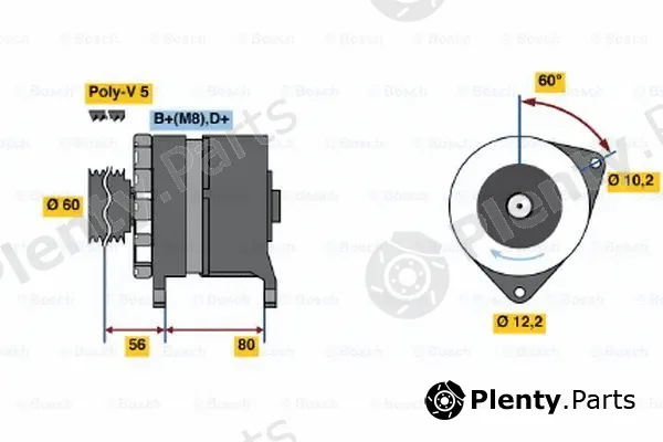 Bosch 0120469028 — Alternator