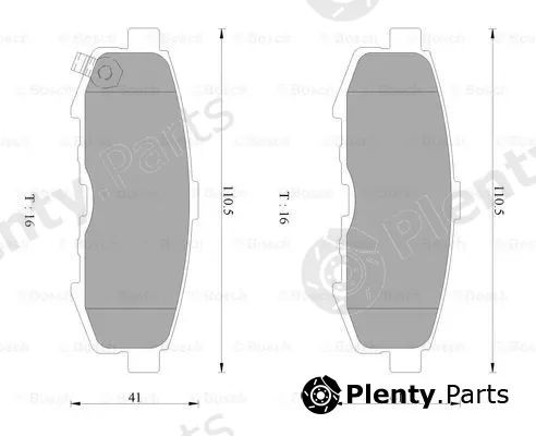 Bosch 0986AB2496 — Brake Pad Set, disc brake
