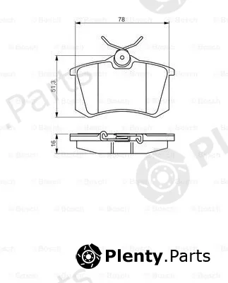 Bosch 0986495231 — Brake Pad Set, disc brake