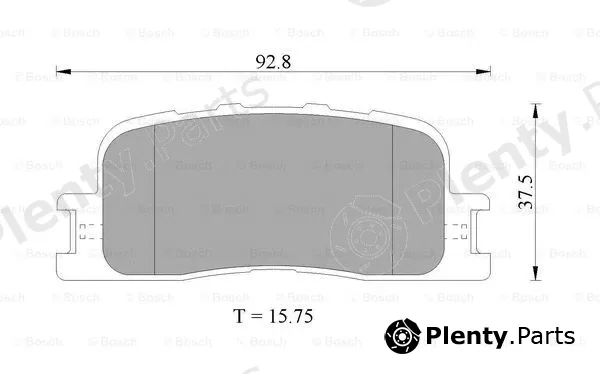 Bosch 0986505403 — Brake Pad Set, disc brake