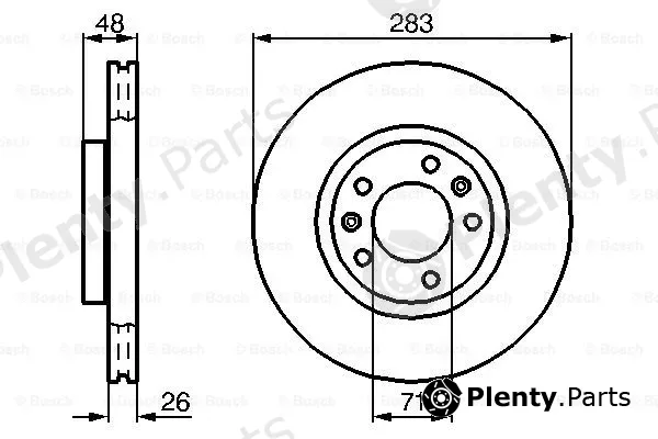 Bosch 0986478732 — Brake Disc