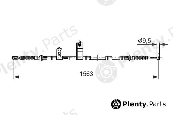 Bosch 1987482897 — Cable Pull, parking brake