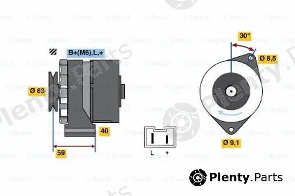 Bosch 0986032261 — Alternator