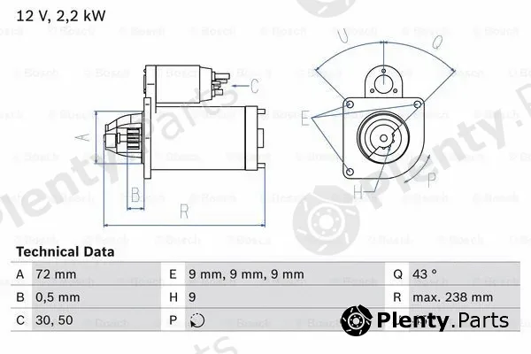 Bosch 0986020091 — Starter