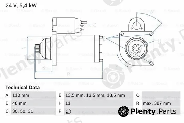 Bosch 0986014560 — Starter
