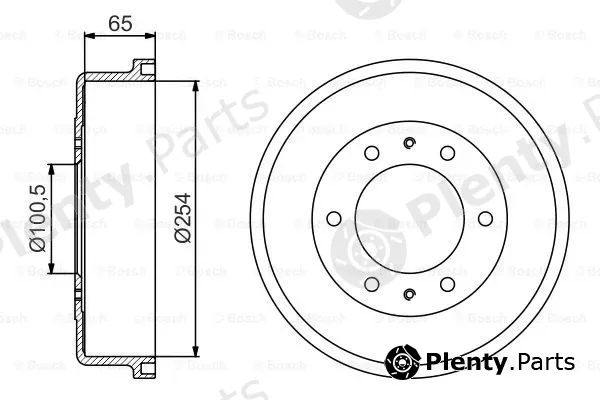 Bosch 0986477163 — Brake Drum
