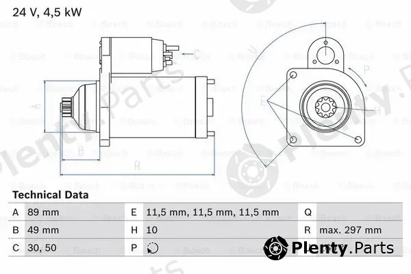 Bosch 0986022940 — Starter
