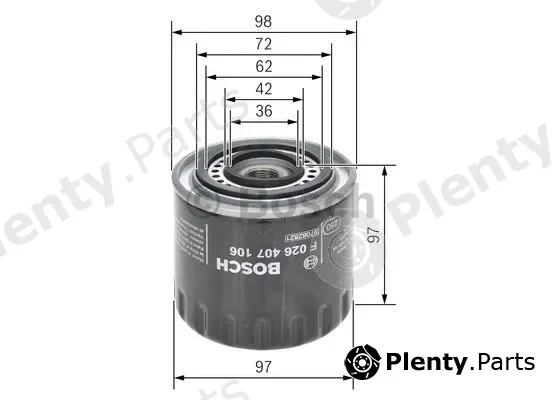 Bosch F026407106 — Oil Filter