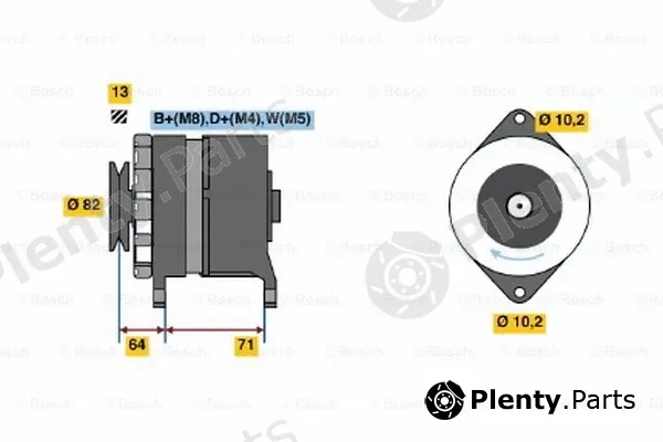 Bosch 0120468116 — Alternator