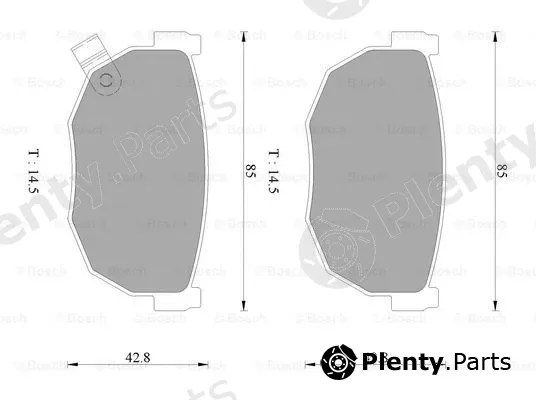 Bosch 0986AB2451 — Brake Pad Set, disc brake