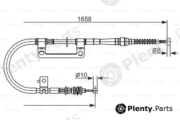 Bosch 1987477331 — Cable Pull, parking brake