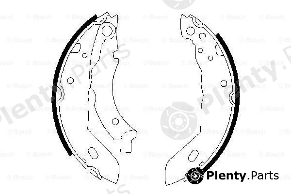 Bosch 0986487084 — Brake Shoe Set