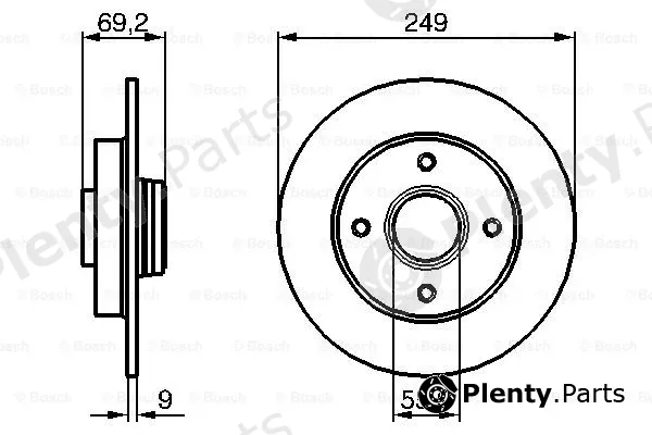 Bosch 0986479255 — Brake Disc