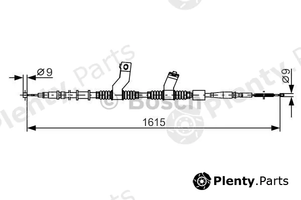 Bosch 1987482353 — Cable Pull, parking brake