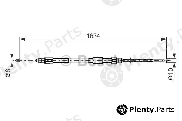 Bosch 1987477988 — Cable Pull, parking brake