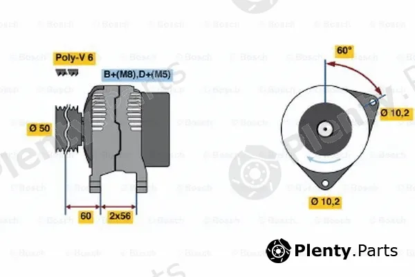 Bosch 0123510089 — Alternator
