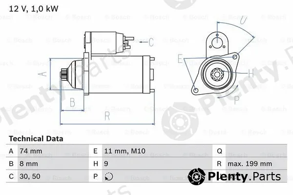 Bosch 0986025490 — Starter