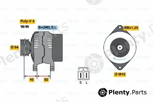 Bosch 0986038281 — Alternator