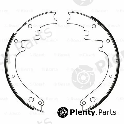 Bosch 0204072233 — Brake Shoe Set