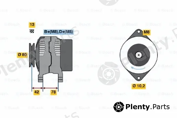 Bosch 0123310033 — Alternator