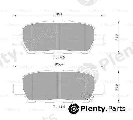 Bosch 0986AB9283 — Brake Pad Set, disc brake