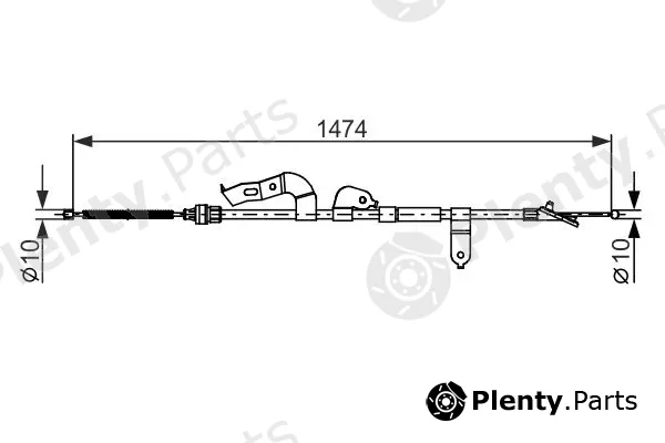 Bosch 1987482663 — Cable Pull, parking brake