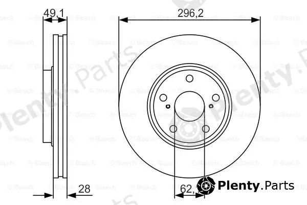 Bosch 0986479R28 — Brake Disc