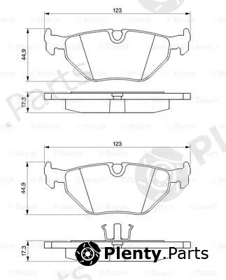 Bosch 0986469960 — Brake Pad Set, disc brake