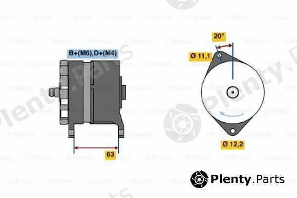 Bosch 0120469634 — Alternator
