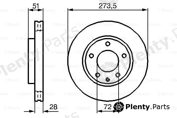 Bosch 0986479016 — Brake Disc