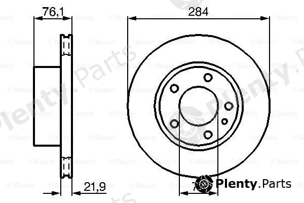 Bosch 0986478043 — Brake Disc