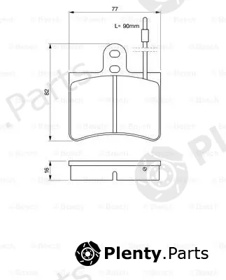 Bosch 0986424026 — Brake Pad Set, disc brake