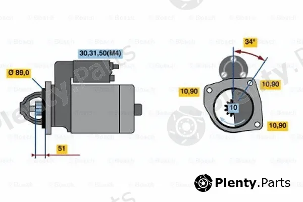 Bosch 0001368078 — Starter