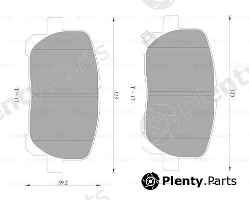 Bosch 0986AB2386 — Brake Pad Set, disc brake