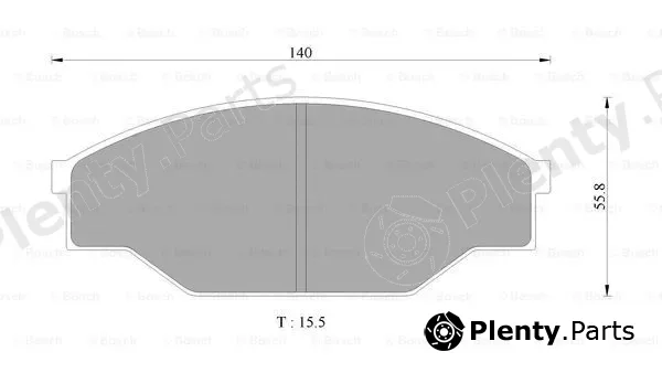 Bosch 0986AB9130 — Brake Pad Set, disc brake