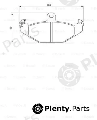 Bosch 0986424763 — Brake Pad Set, disc brake