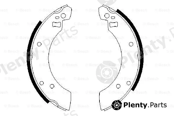 Bosch 0986487475 — Brake Shoe Set