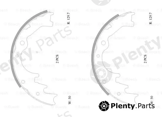 Bosch 0986AB0158 — Brake Shoe Set