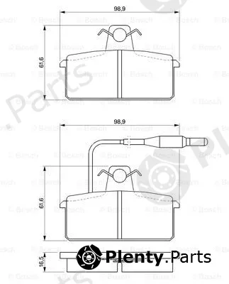 Bosch 0986424081 — Brake Pad Set, disc brake