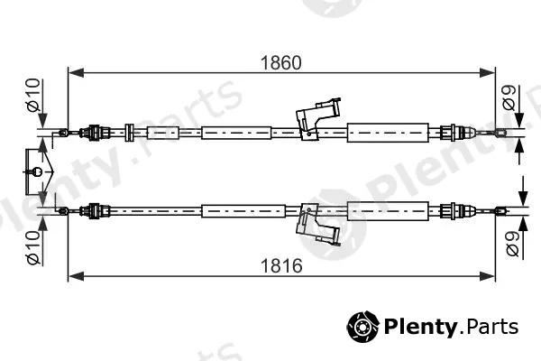 Bosch 1987482671 — Cable Pull, parking brake