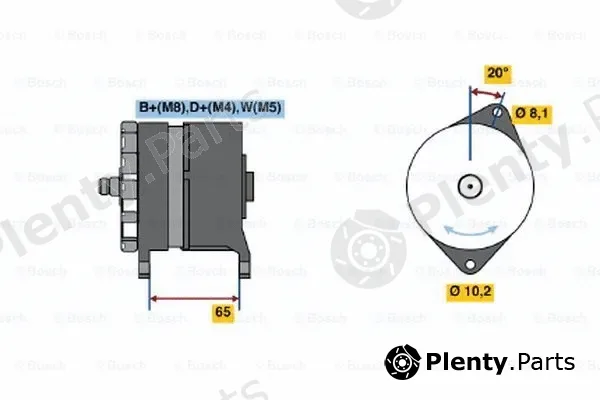Bosch 0120468154 — Alternator