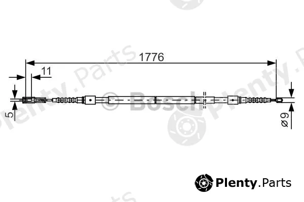Bosch 1987482126 — Cable Pull, parking brake