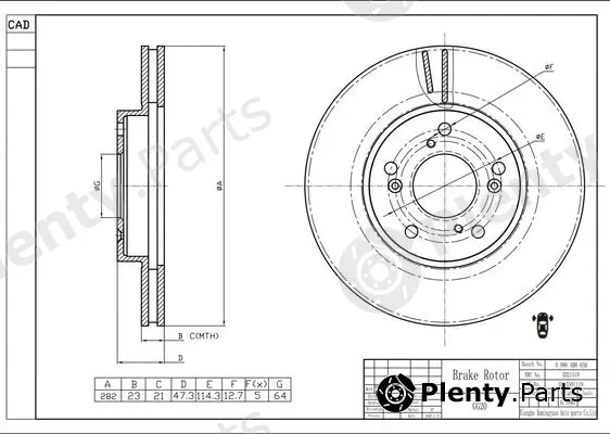 Bosch 0986AB6650 — Brake Disc