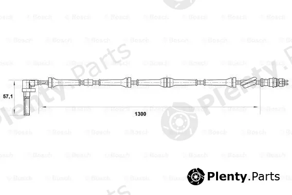 Bosch 0265007021 — Sensor, wheel speed